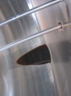Used Cherry Burrell 5000 Gallon 304 Stainless Steel Mix Tank. Type CV. Approx. 8' Diameter x 12' 6