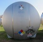 Used Cherry Burrell 10,000 Gallon Stainless Steel Horizontal Storage Tank. Approximately 10'6