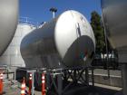 Used Cherry Burrell 10,000 Gallon Stainless Steel Horizontal Storage Tank. Approximately 10'6
