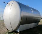 Used Cherry Burrell 10,000 Gallon Stainless Steel Horizontal Storage Tank. Approximately 10'6