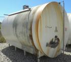 Used Cherry-Burrell Cold Wall Tank, 5000 Gallon, Model E, 304 Stainless Steel, Horizontal. 96