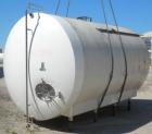 Used Cherry-Burrell Cold Wall Tank, 5000 Gallon, Model E, 304 Stainless Steel, Horizontal. 96