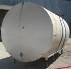 Used Cherry-Burrell Cold Wall Tank, 5000 Gallon, Model E, 304 Stainless Steel, Horizontal. 96