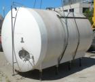 Used Cherry-Burrell Cold Wall Tank, 5000 Gallon, Model E, 304 Stainless Steel, Horizontal. 96