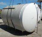 Used Cherry-Burrell Cold Wall Tank, 5000 Gallon, Model E, 304 Stainless Steel, Horizontal. 96
