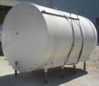 Used- Cherry-Burrell Cold Wall Tank, 5000 Gallon, Model E, 304 Stainless Steel, Horizontal. 96