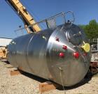 Used- 5000 Gallon Cherry Burrell Sanitary Jacketed Mix Tank.