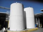Used- Cherry Burrell 13,000 Gallon Stainless Steel Jacketed Silo. 12' diameter X 16' straight side. Includes side-entering a...