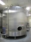 Used-Cherry Burrell 8000 Gallon Vertical Stainless Steel Tank.Top mounted agitator, side manway, sightglass, 3