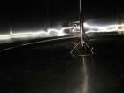 Used Cherry Burrell 8000 Gallon Vertical Stainless Steel Tank.Top mounted agitator, side manway, sightglass, 3