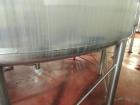 Used 10,000 Gallon Cherry Burrell Stainless Steel Jacketed Mix Tank. 316L SS contact parts with T304 SS exterior parts. Dimensions 136