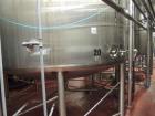 Used 10,000 Gallon Cherry Burrell Stainless Steel Jacketed Mix Tank. 316L SS contact parts with T304 SS exterior parts. Dimensions 136