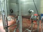 Used 10,000 Gallon Cherry Burrell Stainless Steel Jacketed Mix Tank. 316L SS contact parts with T304 SS exterior parts. Dimensions 136