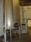 Used Mueller 6000 Gallon Stainless Steel Mix Tank. Model F 6000. Approx. 9' Diameter x 12' Straight Side. Dished Heads. Side 16
