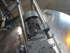 Used Cherry Burrell Single Shell Blend Tank, Approximate 5,000 Gallon, 316 Stainless Steel, Vertical. Approximate 120