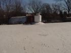 USED: 10,000 Gallon Cherry Burrell insulated horizontal storage tank.304 stainless steel interior, mild steel painted exterior. 10' outsidediameter x 22'4