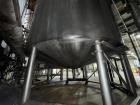 Used 6,000 Gallon 316 Stainless Steel Jacketed & Double Motion Agitated Tank with scraper agitation and center agitation with turbine blade paddles. Jacket rated for 100 PSI at 350 degrees Fahrenheit...