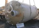 USED: Chicago Boiler tank, 8500 gallon, 316 stainless steel, vertical. Approximately 108