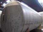 Used Clawson Tank, 13,514 Gallon, 304L Stainless Steel, Horizontal.  Approximate 125.5