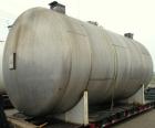 Used Clawson Tank Company Pressure Tank, 12,000 gallon, 304L stainless steel, horizontal.  125-1/2