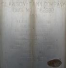 Used Clawson Tank Company Pressure Tank, 12,000 gallon, 304L stainless steel, horizontal.  125-1/2