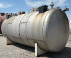 Used Clawson Tank Company 2 Compartment Pressure Tank, 6,000 gallons, 3,000 gallons per compartment, 304L stainless steel, horizontal. Each compartment 95-1/2