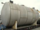 Used Clawson Tank Company Pressure Tank, 12,000 Gallon, 304L Stainless Steel, Horizontal.  125-1/2