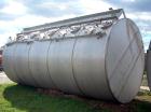 Used Clawson Tank 5 Compartment Horizontal Tank, 15,000 total gallons, 3,000 gallons each compartment, 304 stainless steel. Approximate 126