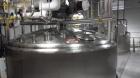 Used Crepaco 6000 Gallon Jacketed Tank with Scrape Agitation. Stainless steel cone bottom tank. Sweep scrape aggitated and jacketed. 158 PSI at 100 degrees F. Approximate shipping dimensions are 18' ...