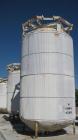 Used-Stainless Steel Tank, 5,000 gallon capacity. 316 Stainless steel construction, vertical pressure storage, rated for 100...