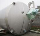 Used DCI Insulated Stainless Steel Mixing Tank, 6,000 Gallon.  Top agitated, flat bottom, stainless steel, top manway and 1 spray ball.  4 Top inlets:  (2) 5