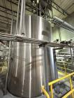 Used DCI 15,000 Gallon 316L Stainless Steel Jacketed Sanitary Mix Tank / Fermenter / Reactor with 100 HP Agitator