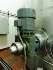 Used 10,000 Stainless Steel Single Shell Mixing Tank. Domed top, sloped bottom mixing tank with vent on top, bottom side manway, bottom side 6.25 hp agitator with 155 final rpm mixer. 12' diameter x ...