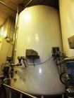 Used 10,000 Gallon Mixing Tank with Vent on Top Dish. Top and bottom electrically heated (previously used for liquid sugar).  Bottom side manway, bottom side agitator 6.25hp, Reuland motor. 11'-6