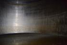 Used DCI Jacketed Silo, 3341 Cubic Feet (25,000 Gallon), Stainless Steel. Approximate 144