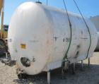 Used DCI Storage Tank, 7,500 Gallon, 304 Stainless Steel, Horizontal. 120” Diameter x 154” straight side, dished ends. Internal rated 15 psi at 100 degrees F, 30 square feet of bottom side wall dimpl...