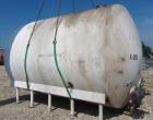 Used DCI Storage Tank, 7,500 Gallon, 304 Stainless Steel, Horizontal. 120” Diameter x 154” straight side, dished ends. Internal rated 15 psi at 100 degrees F, 30 square feet of bottom side wall dimpl...