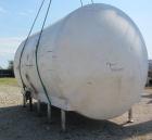 Used DCI Storage Tank, 7,500 Gallon, 304 Stainless Steel, Horizontal. 120” Diameter x 154” straight side, dished ends. Internal rated 15 psi at 100 degrees F, 30 square feet of bottom side wall dimpl...