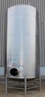 Used DCI Storage Tank, 5,200 Gallon, 316/316L Stainless Steel, Vertical.