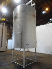 Used DCI 3,000 Gallon, Dimple Jacketed Tank, 304 Stainless steel, Vertical. Approximate 80