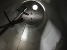 Used- DCI Food Grade Silo, 10,000 Gallon, 304 Stainless Steel, Vertical.