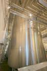 Used- DCI 7,500 Gallon Jacketed Mix Tank, 316L Stainless Steel