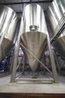 Used-DME Brewing Services Vertical Stainless Steel Fermentation Tank; 240 BBL