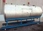 Used Dairy Craft Tank, 5000 Gallon, 316 Stainless Steel, Horizontal. Approximately 84” diameter x 209” straight side, dished heads. UL Rated for above ground flammable storage, UL #123061. Top mounte...