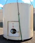 Used Damrow Tank, 5000 Gallon, 304 Stainless Steel, Vertical. 120” Diameter x 110” straight side, slight coned top, sloped bottom. Partial side wall dimple jacketed, no rating. Insulated with carbon ...