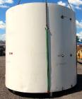 Used Damrow Tank, 5000 Gallon, 304 Stainless Steel, Vertical. 120” Diameter x 110” straight side, slight coned top, sloped bottom. Partial side wall dimple jacketed, no rating. Insulated with carbon ...