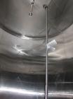 Used Damrow Tank, 5000 Gallon, 304 Stainless Steel, Vertical. 120” Diameter x 110” straight side, slight coned top, sloped bottom. Partial side wall dimple jacketed, no rating. Insulated with carbon ...