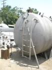 Used-Stainless Steel Tank, 7,500 gallon capacity. 8' Diameter x 19' straight side, dished ends, horizontal orientation. Manu...