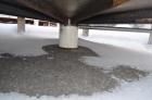 Used 11500 Gallon Douglas Brothers 304 Stainless Steel Vertical Tank