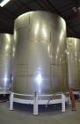 Used 15000 Gallon Douglas Brothers 304 Stainless Steel Vertical Tank